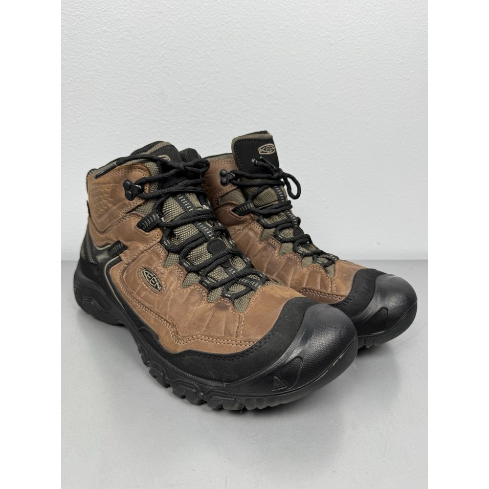 KEEN Targhee IV Boots Mens 13W Carbon Toe Leather Utility Hiking Work Waterproof